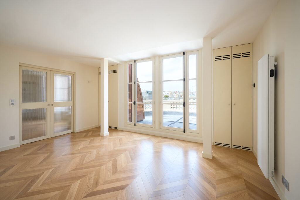 Parquet massif point de Hongrie